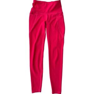 Old Navy Women's Red Active Leggings With Pockets